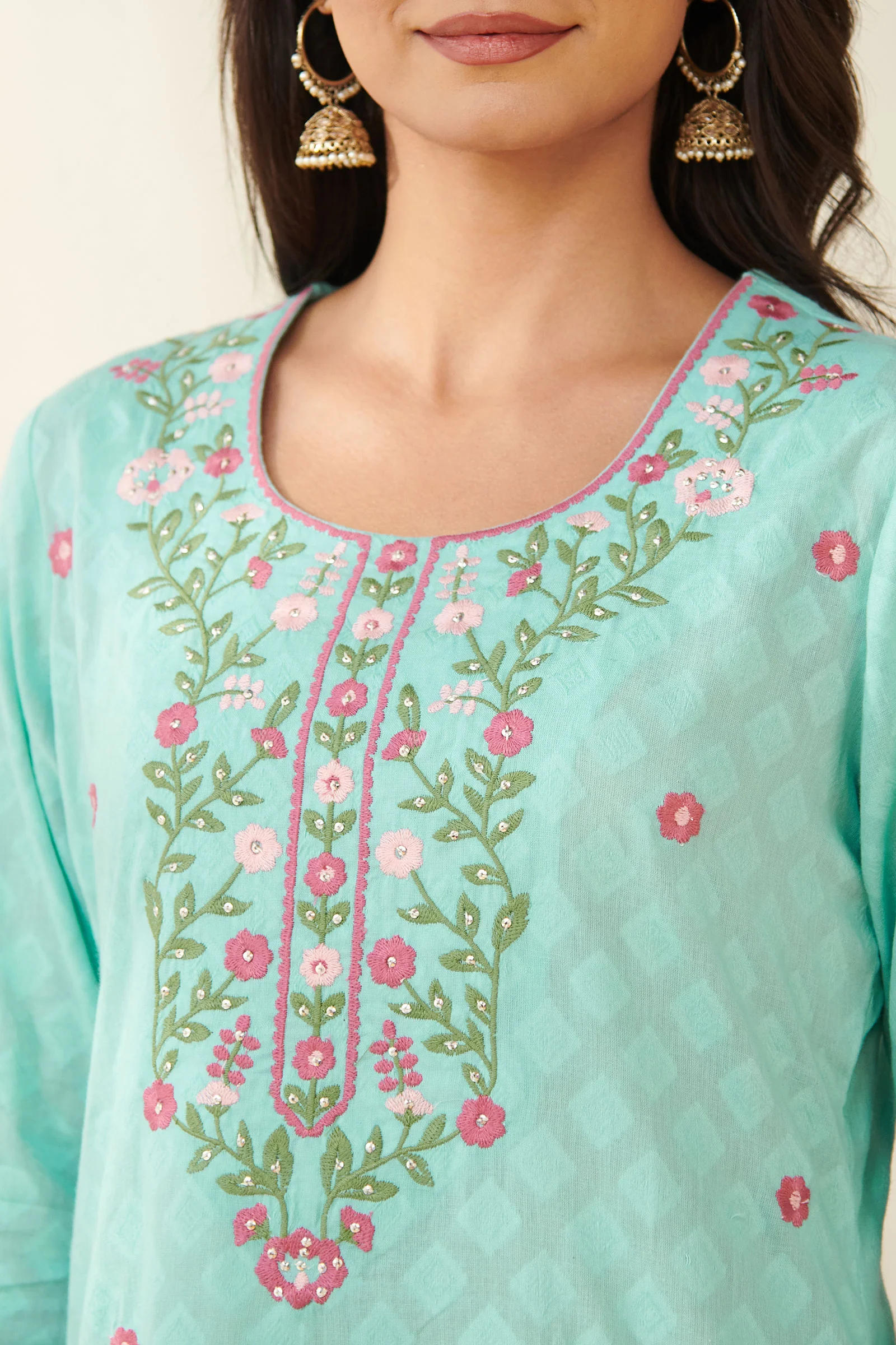 Mehraab Reema Blue Kurta - Image 4