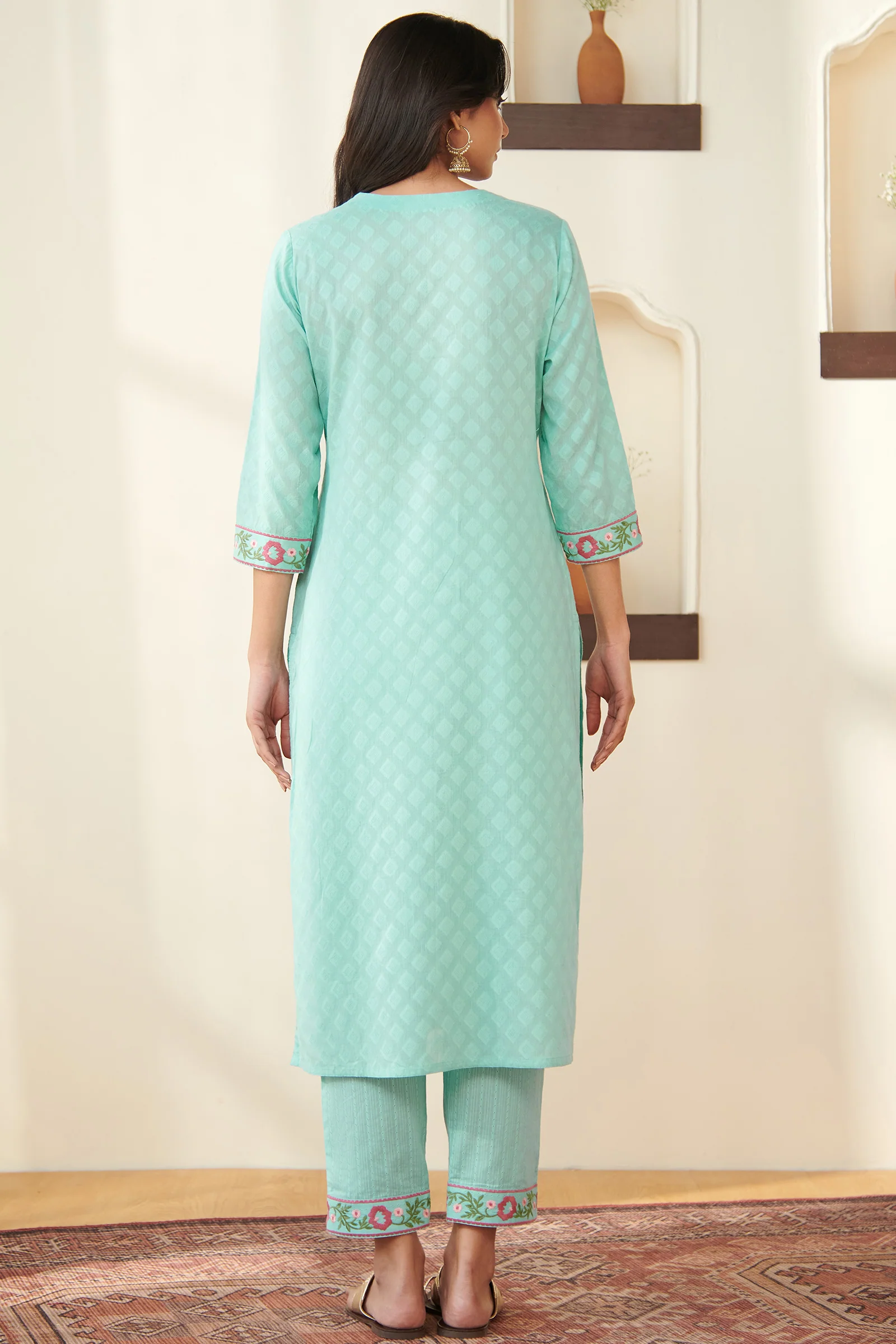Mehraab Reema Blue Kurta - Image 7