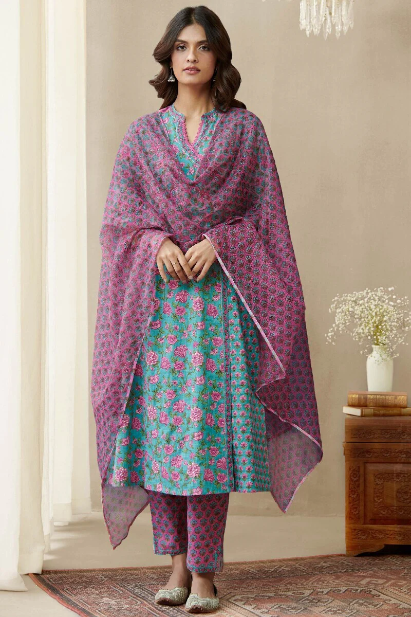 Mehreen Saima Sanganeri Kurta - Image 4