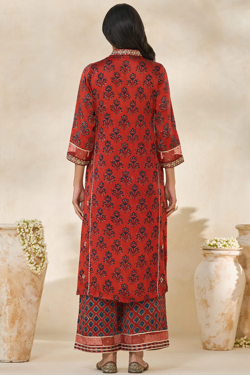 Mehrunissa Aiza Ajrak Kurta - Image 8