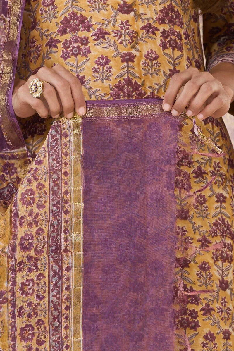 Mehrunissa Anahita Chanderi Dupatta - Image 4