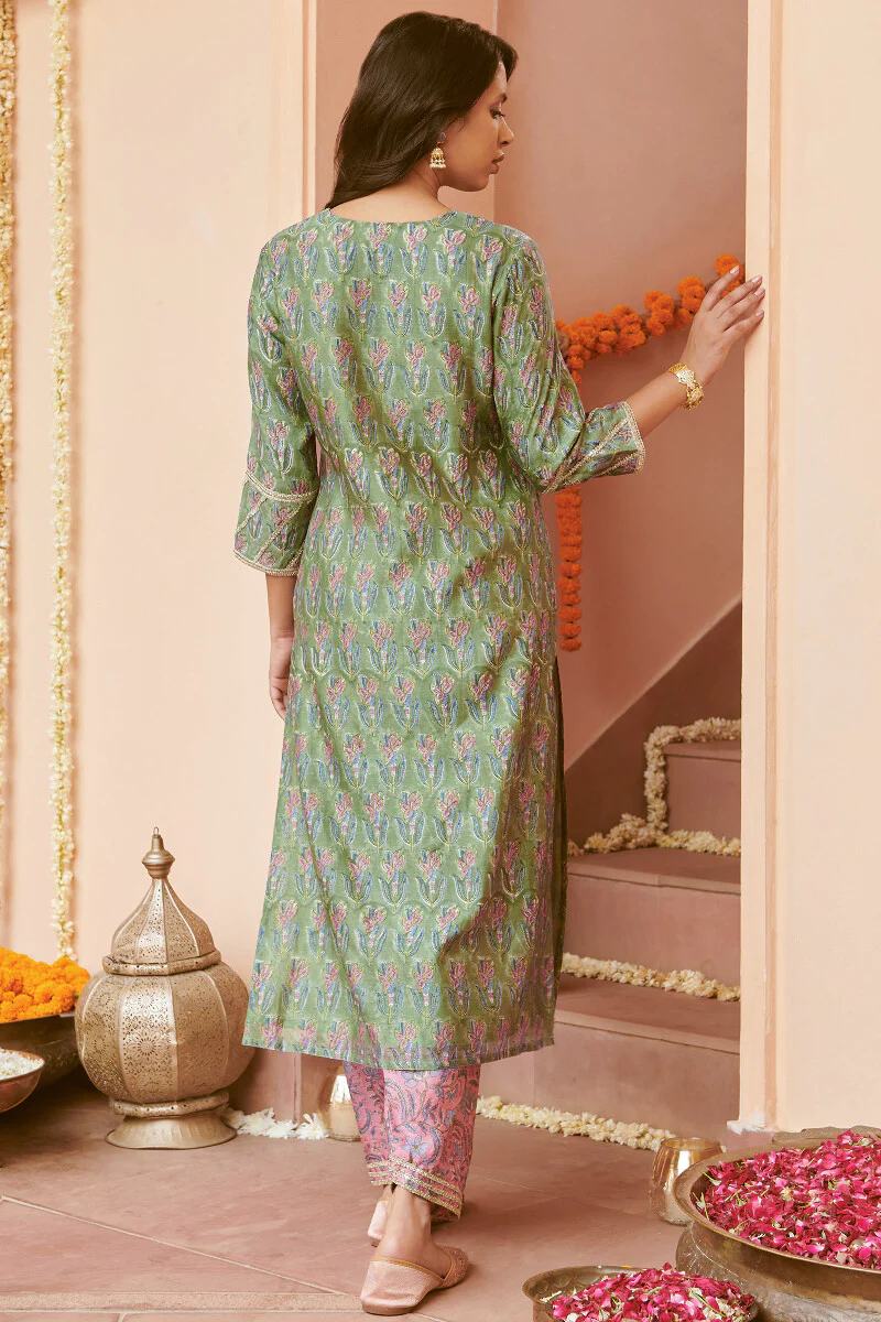 Mehrunissa Farhat Chanderi Kurta - Image 8