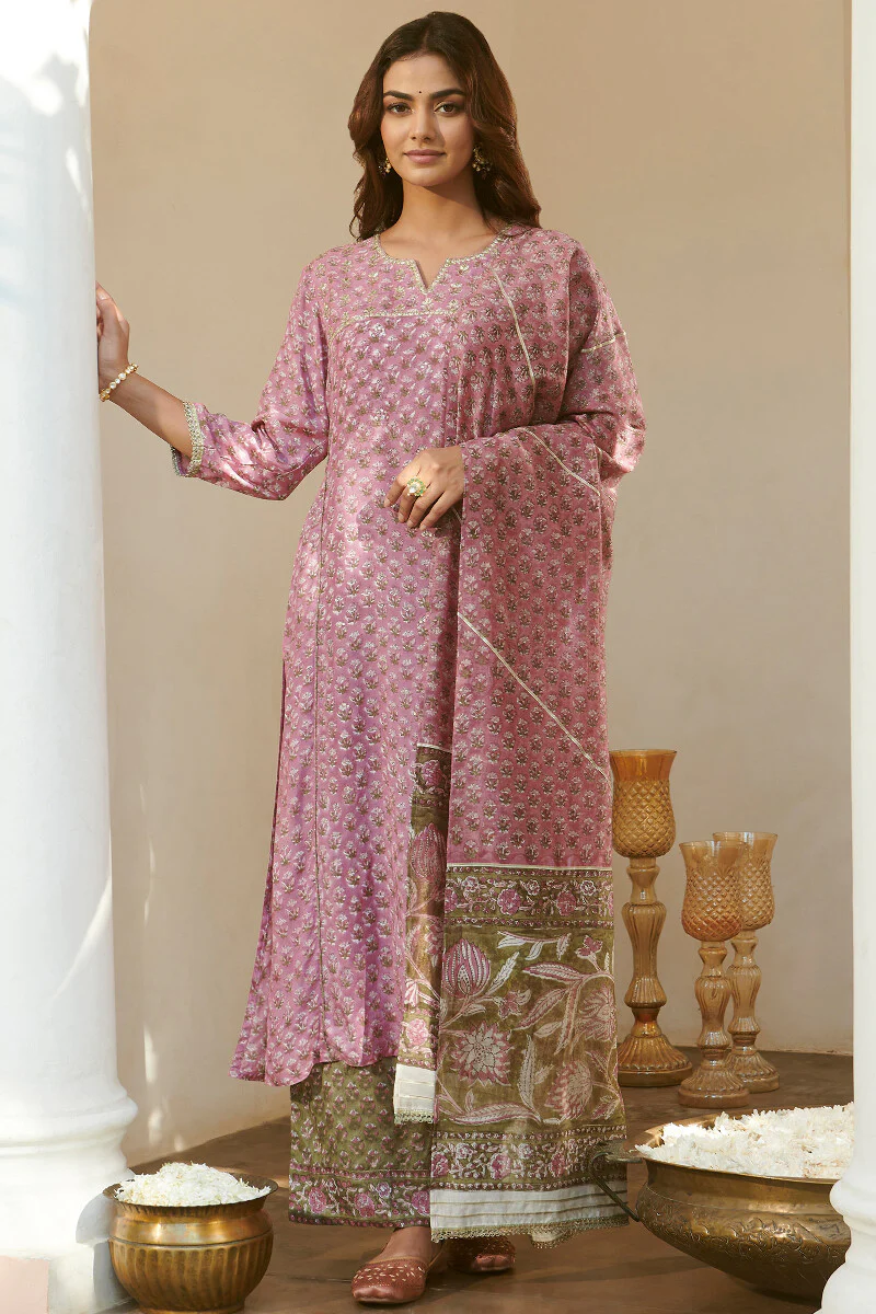 Mehrunissa Firosa Sanganeri Kurta - Image 4