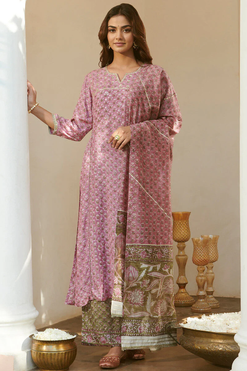 Mehrunissa Firosa Sanganeri Kurta - Image 4