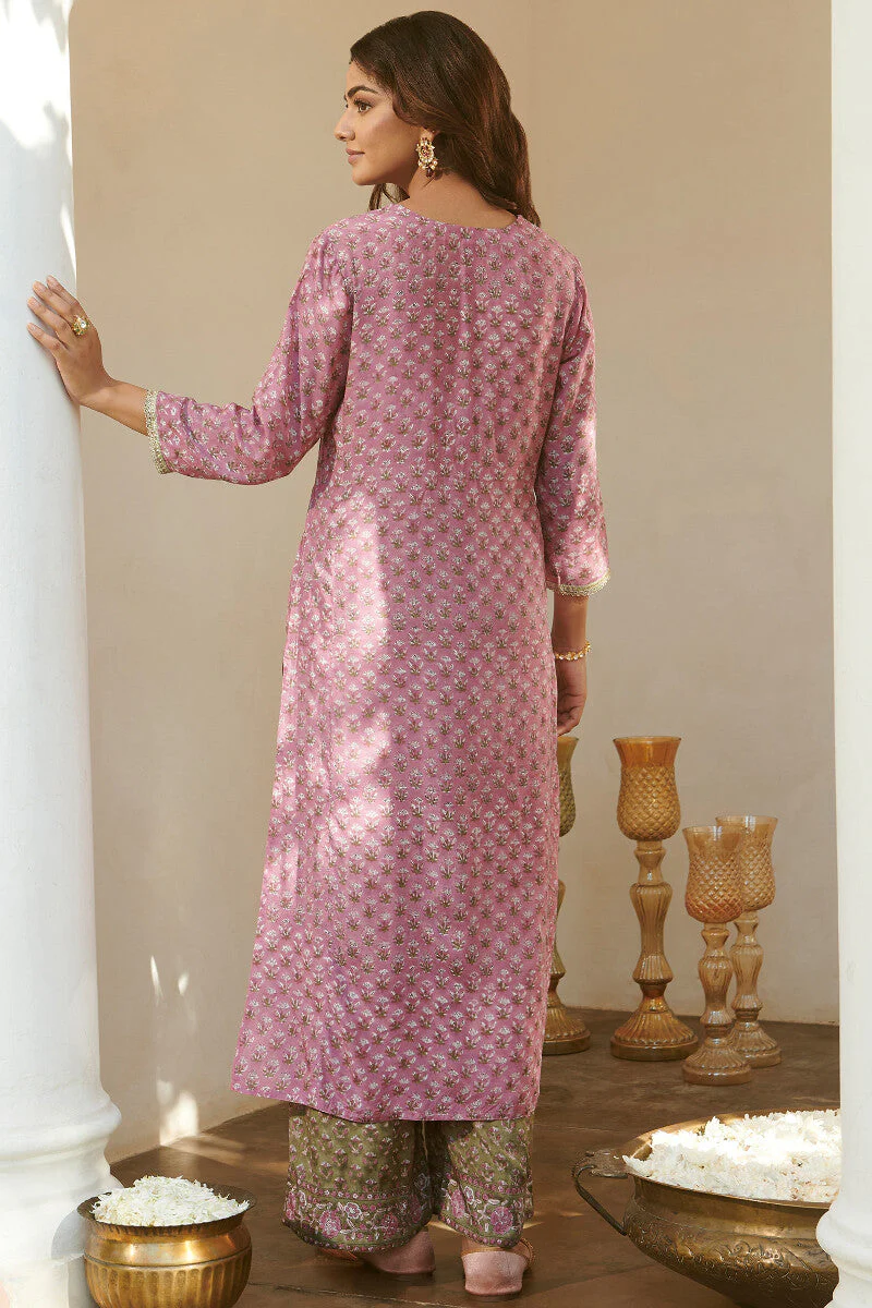 Mehrunissa Firosa Sanganeri Kurta - Image 9