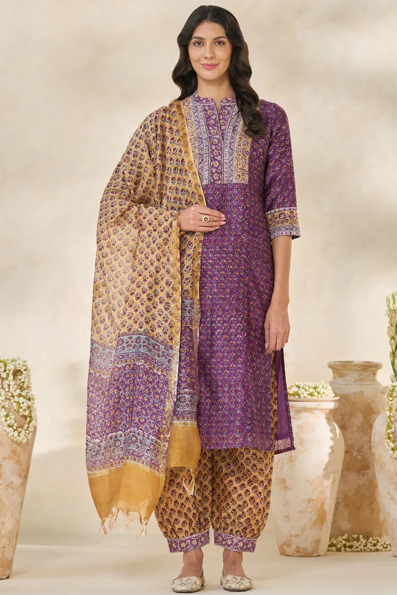 Mehrunissa Gulnaaz Chanderi Kurta - Image 3