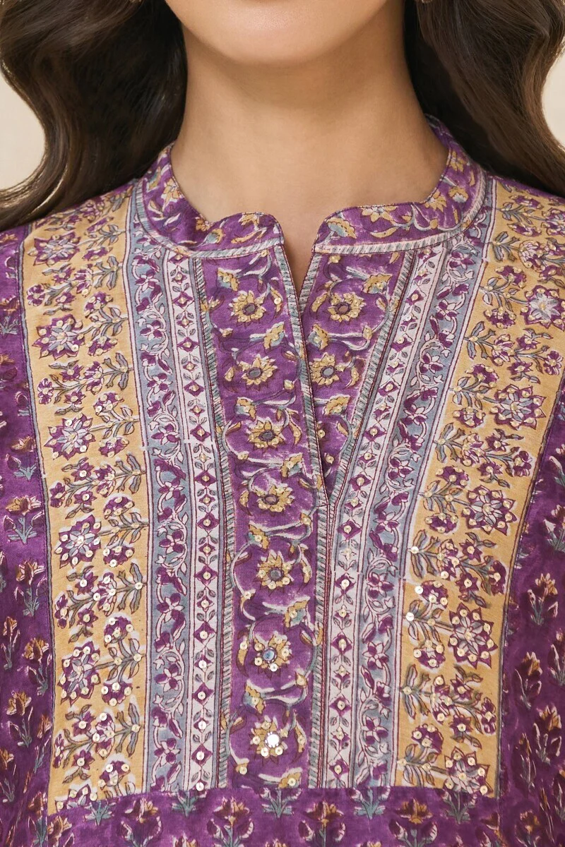 Mehrunissa Gulnaaz Chanderi Kurta - Image 4