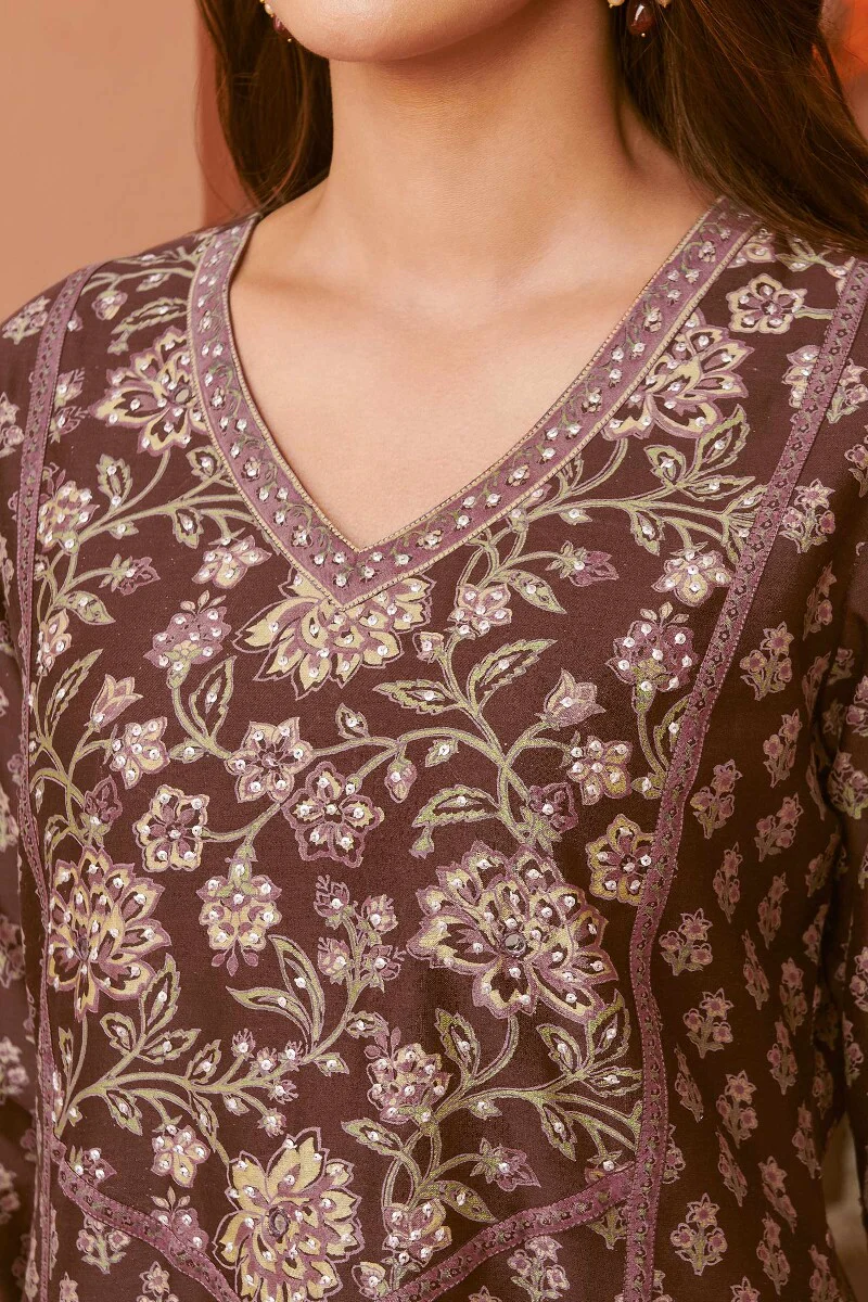 Mehrunissa Inaaya Chanderi Kurta - Image 5
