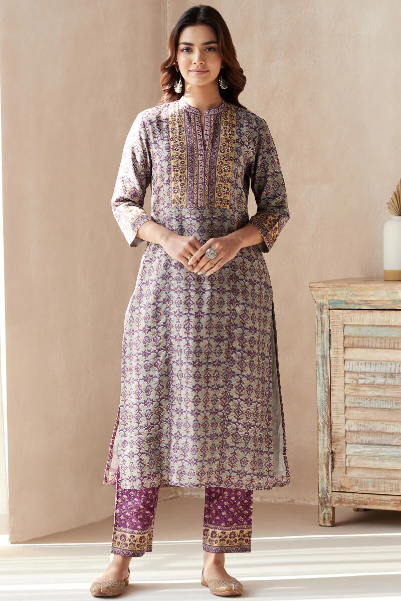 Mehrunissa Jasmin Chanderi Kurta - Image 2