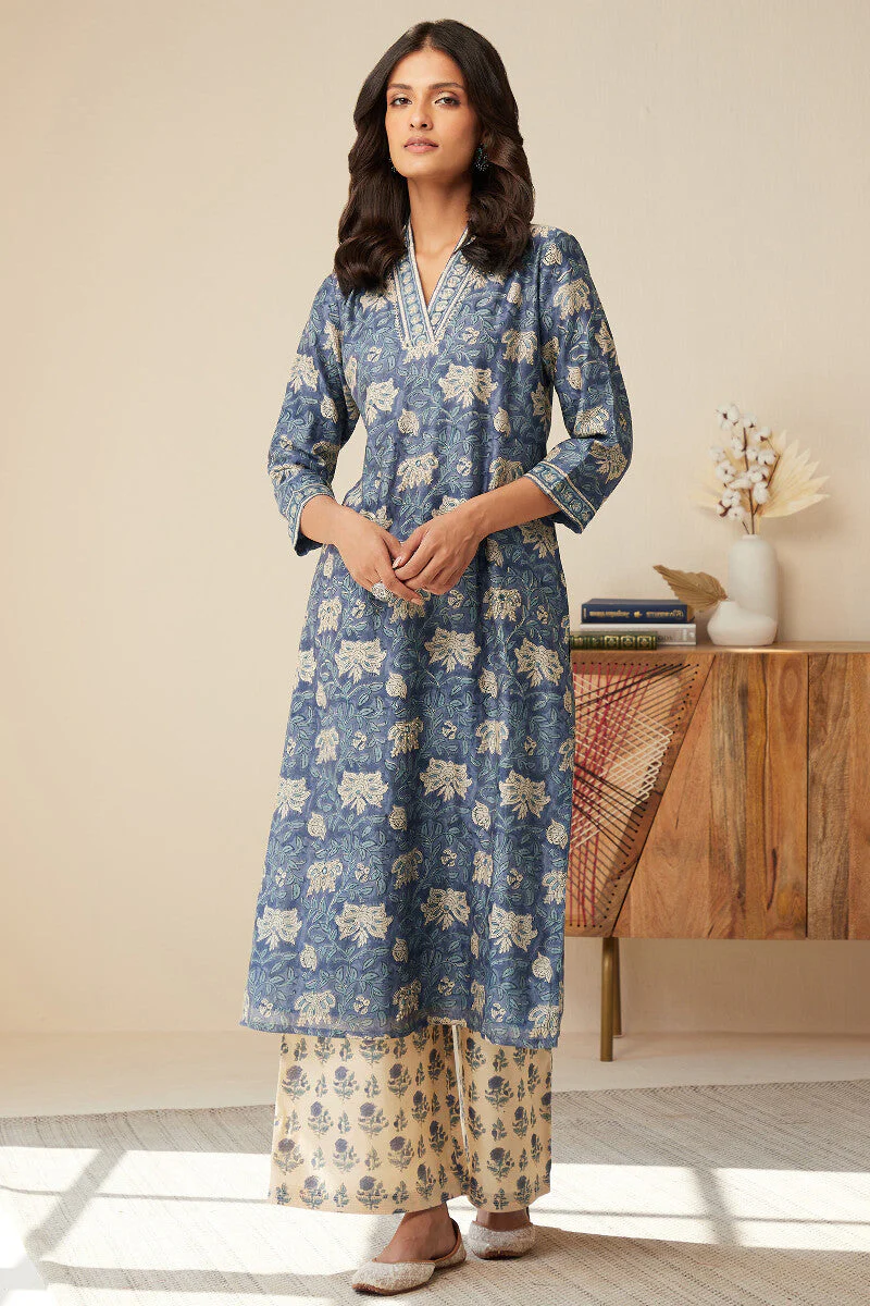 Mehrunissa Maiwa Chanderi Kurta - Image 2