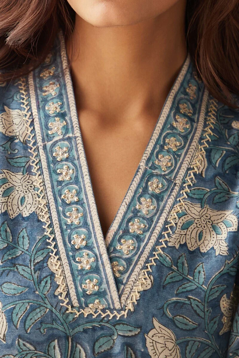 Mehrunissa Maiwa Chanderi Kurta - Image 6