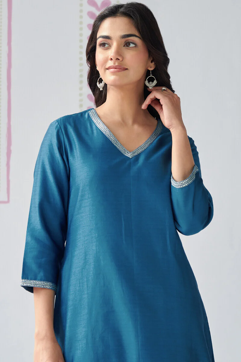 Mehrunissa Nazia Chanderi Kurta - Image 4