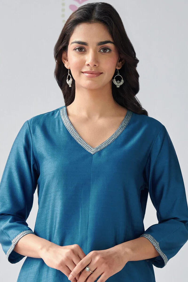Mehrunissa Nazia Chanderi Kurta