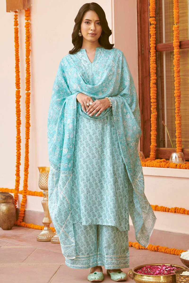 Mehrunissa Saima Sanganeri Kurta - Image 4