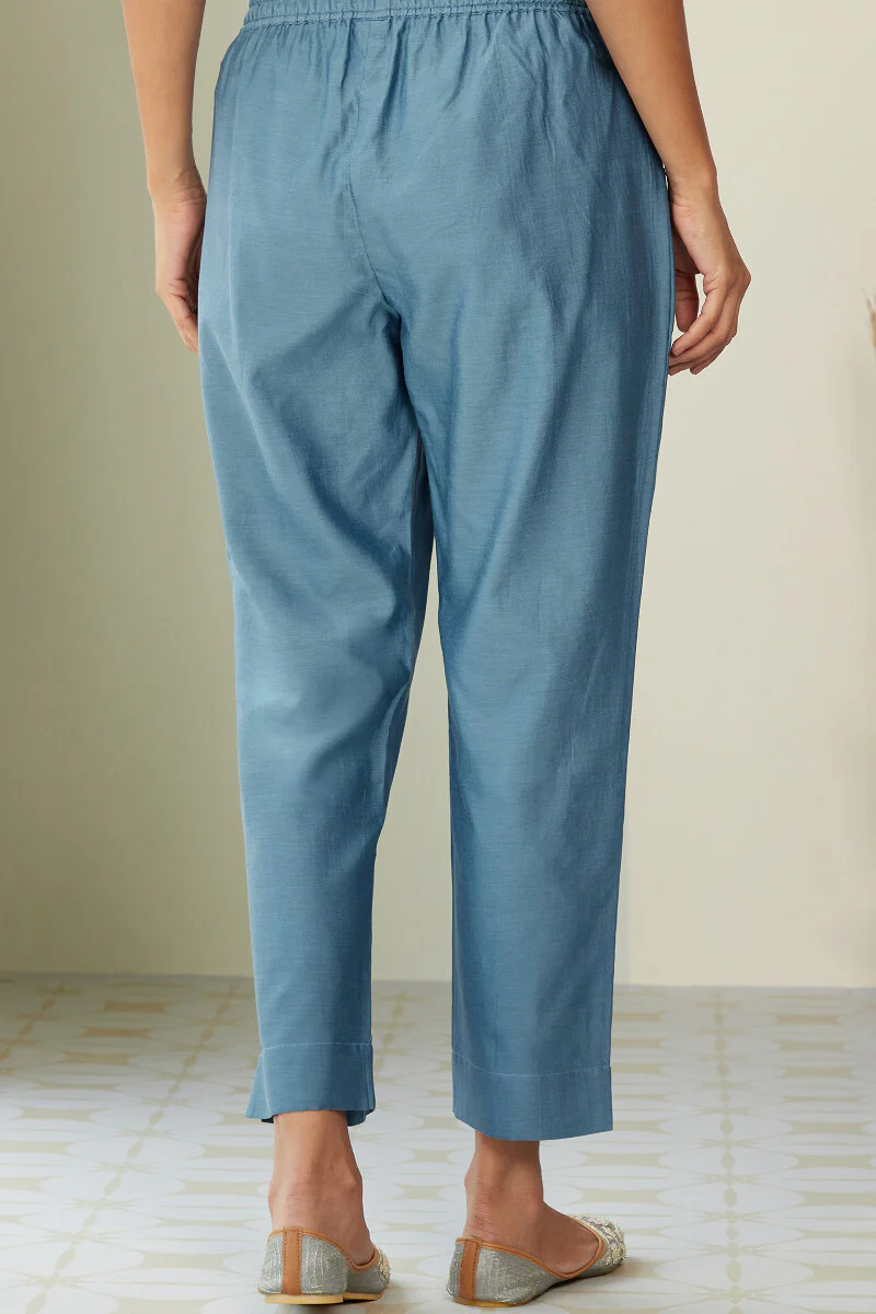 Mehrunissa Saira Chanderi Narrow Pants - Image 5