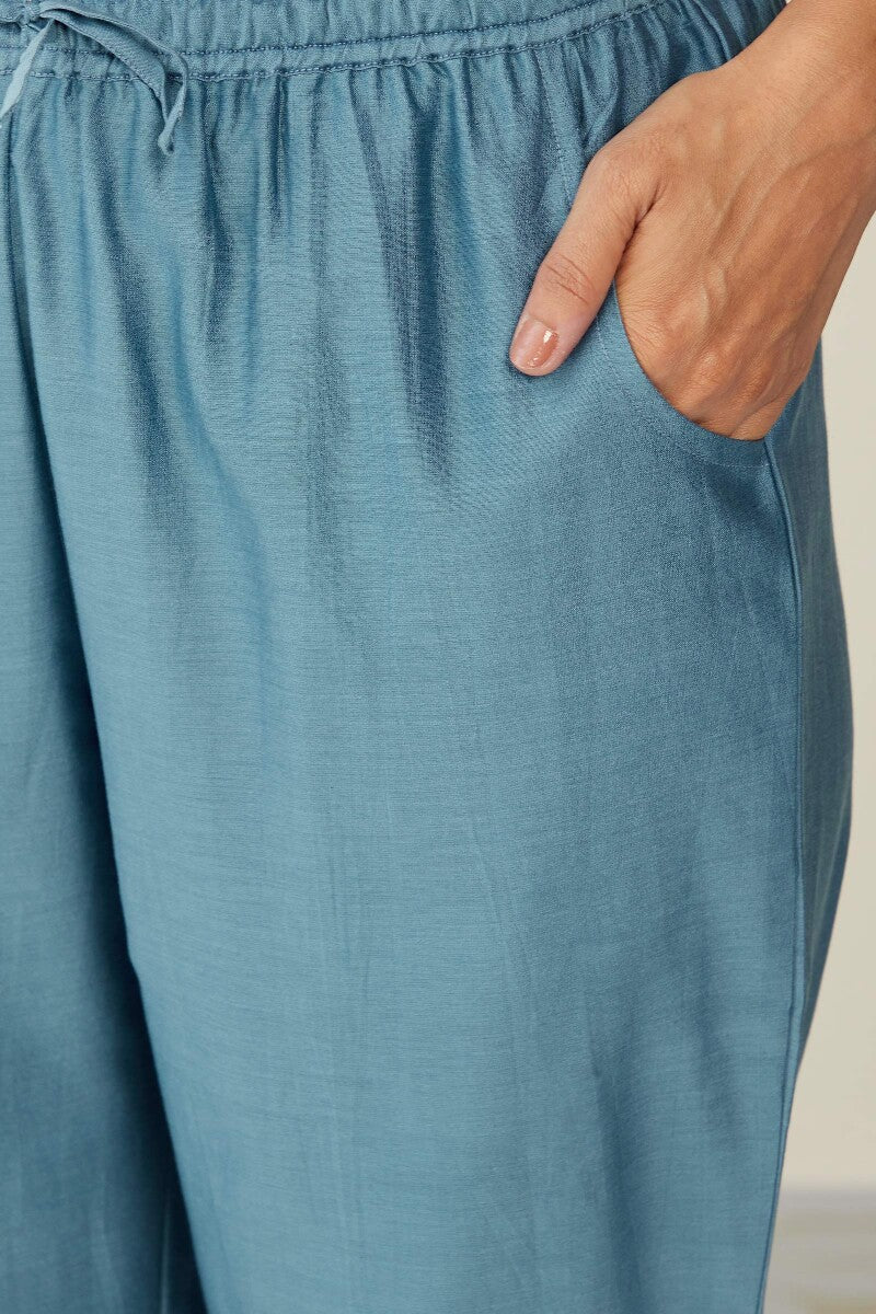 Mehrunissa Saira Chanderi Narrow Pants - Image 4