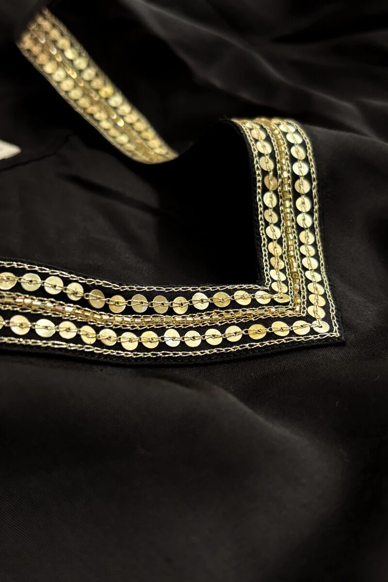 Mehrunissa Seher Black Modal Kurta - Image 3