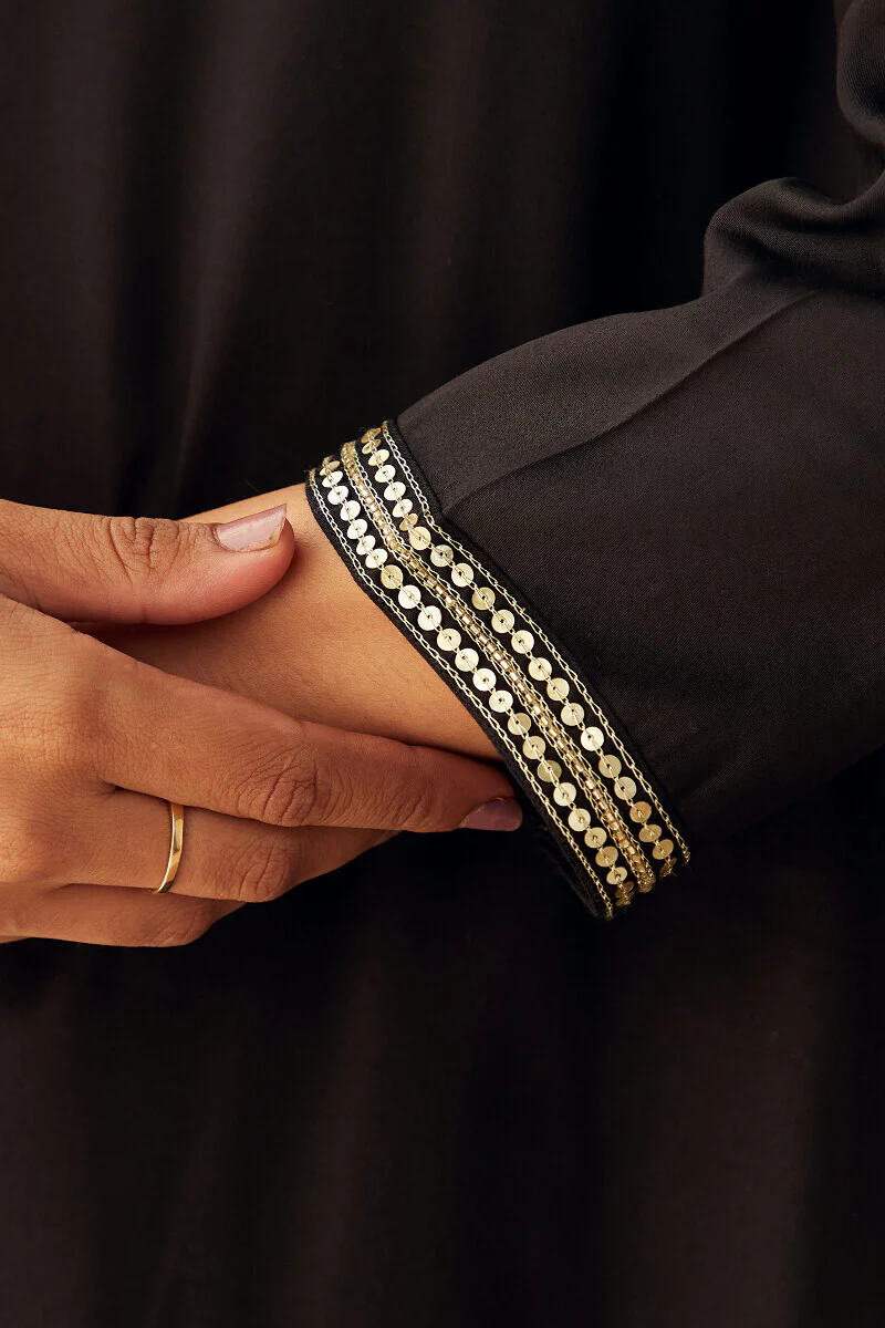 Mehrunissa Seher Black Modal Kurta - Image 6