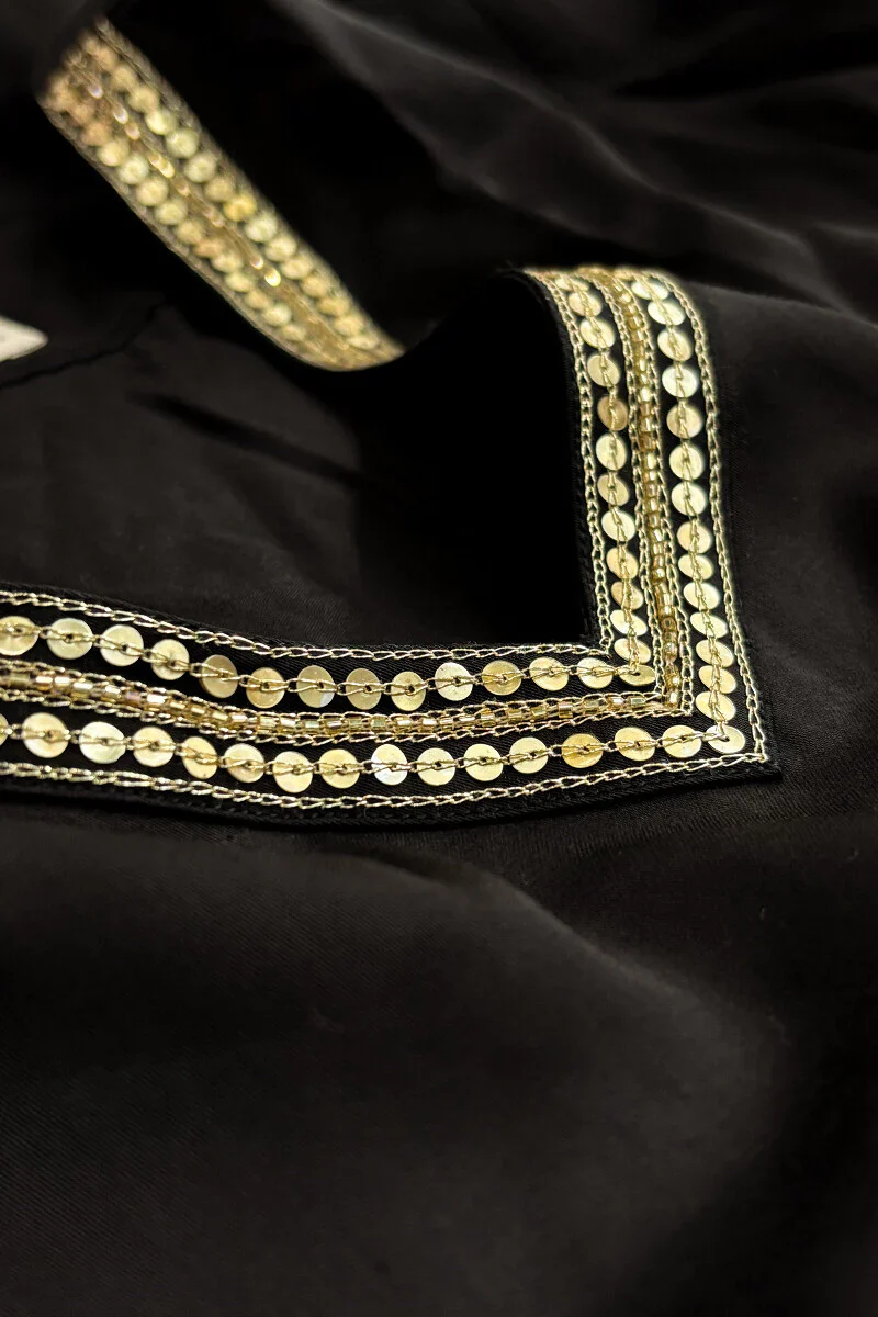 Mehrunissa Seher Black Modal Kurta - Image 3