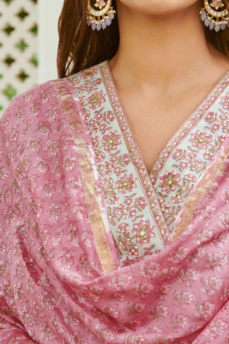 Mehrunissa Shazia Chanderi Dupatta - Image 2