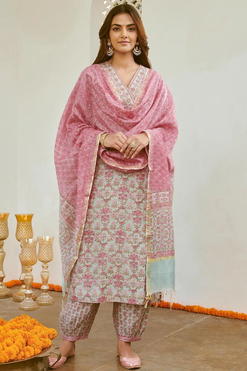 Mehrunissa Shazia Chanderi Dupatta - Image 3