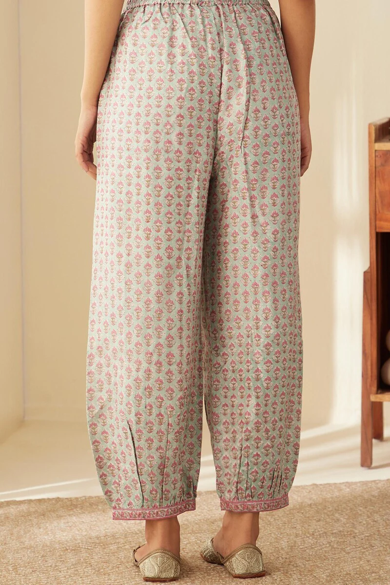 Mehrunissa Shazia Chanderi Izhaar Pants - Image 5
