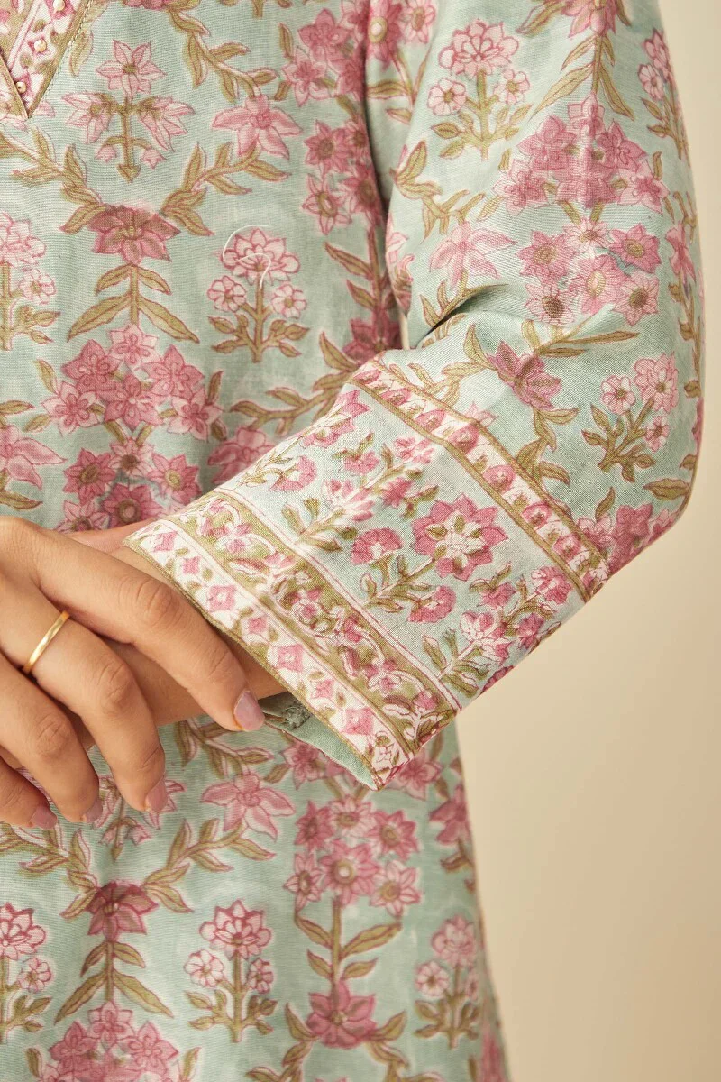 Mehrunissa Shazia Chanderi Kurta - Image 6
