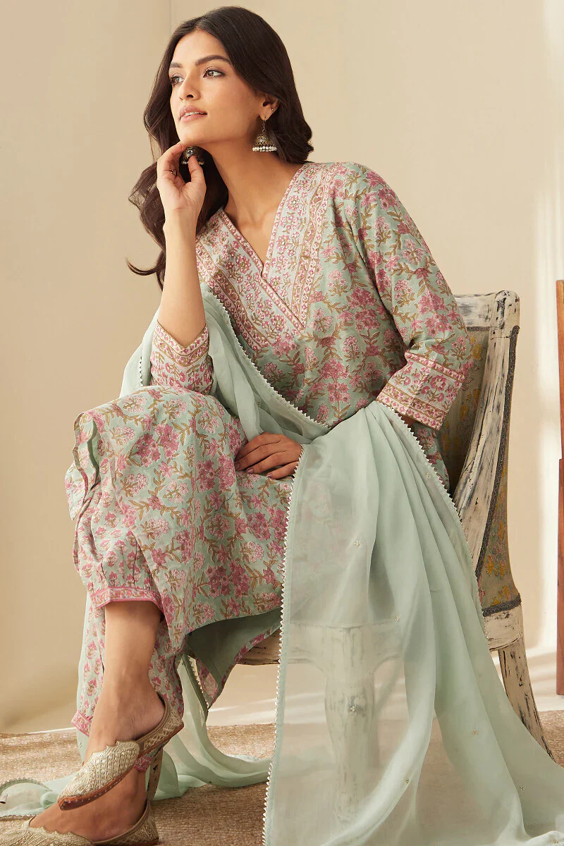 Mehrunissa Shazia Chanderi Kurta - Image 7