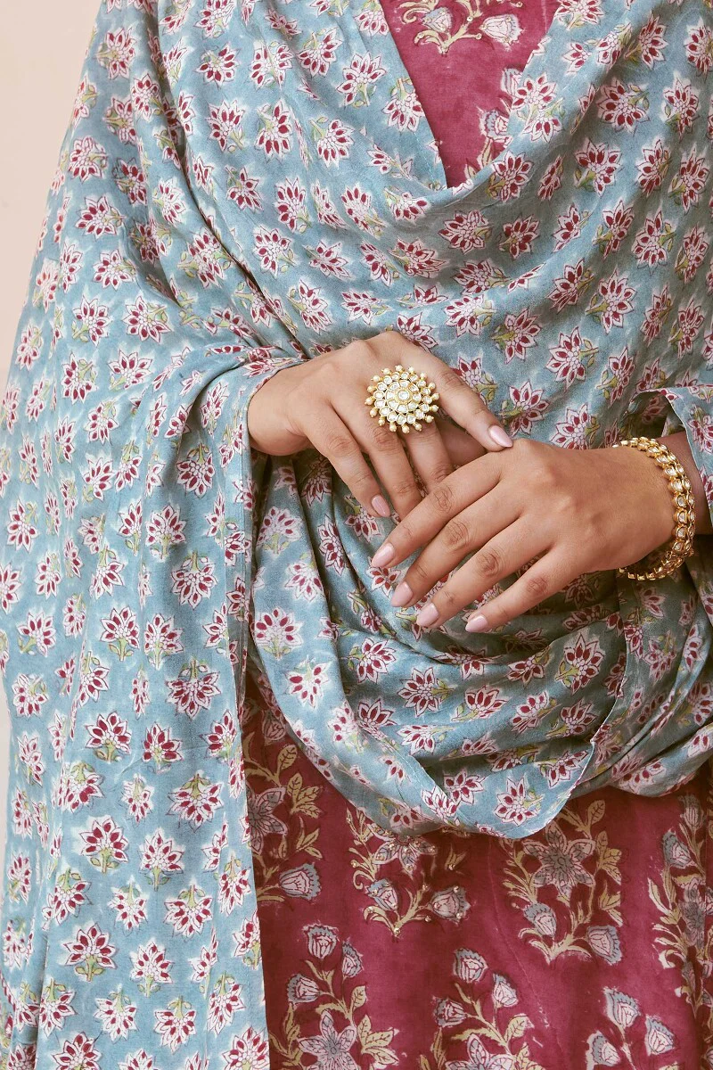 Mehrunissa Zarina Sanganeri Dupatta - Image 4