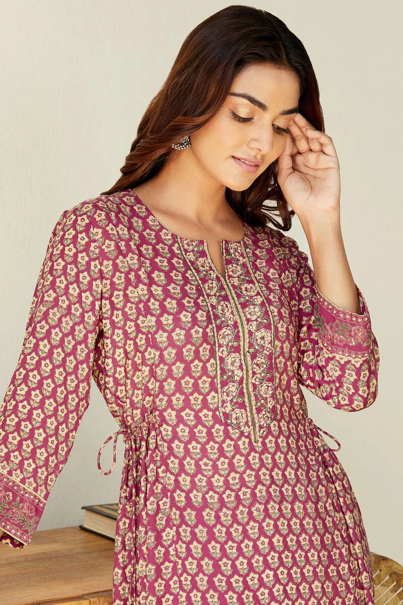 Mehrunissa Zenia Sanganeri Modal Kurta - Image 7