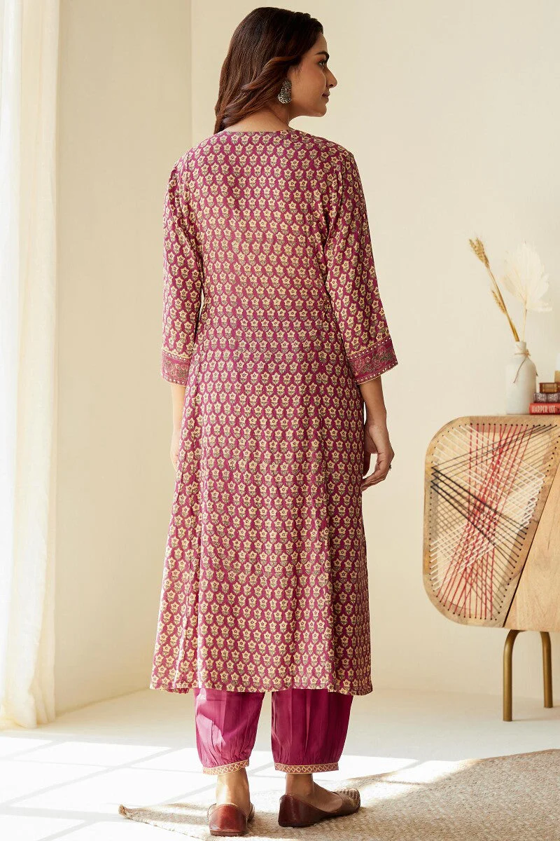 Mehrunissa Zenia Sanganeri Modal Kurta - Image 9