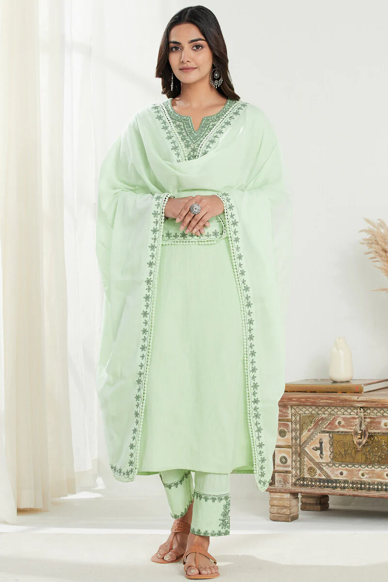 Mirza Gauhar Flax Cotton Kurta - Image 5