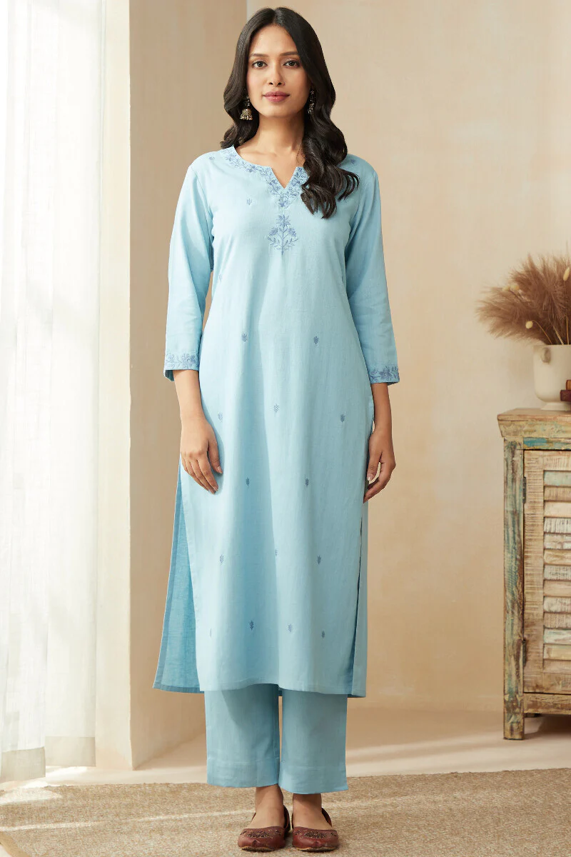 Mirza Sehreen Blue Kurta - Image 2