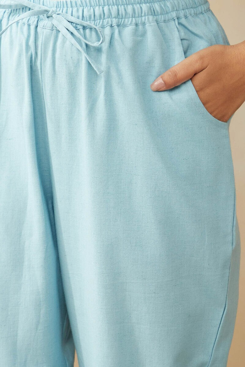 Mirza Sehreen Blue Narrow Pants - Image 4