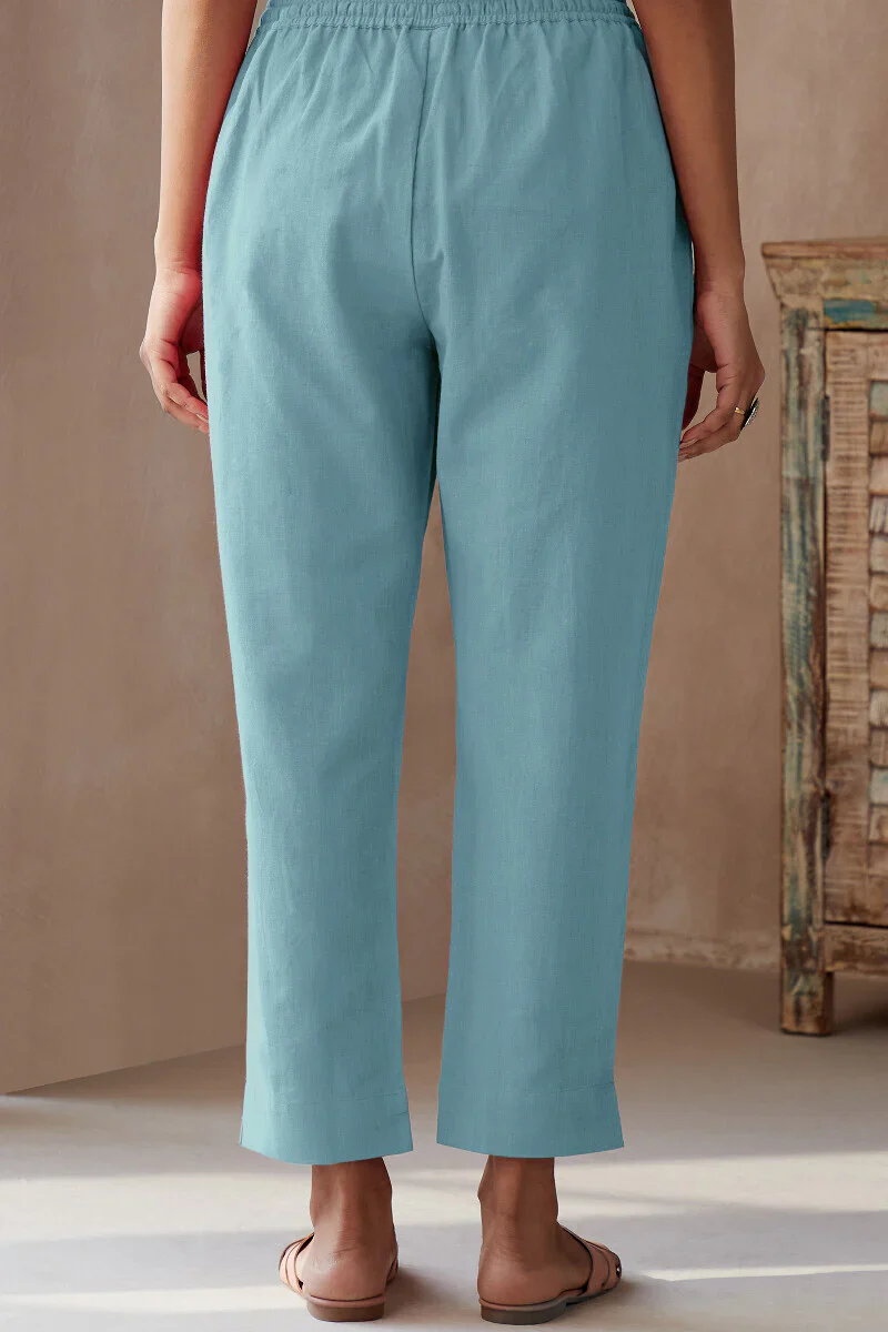 Surplus: Mirza Sehreen Blue Narrow Pants - Image 5