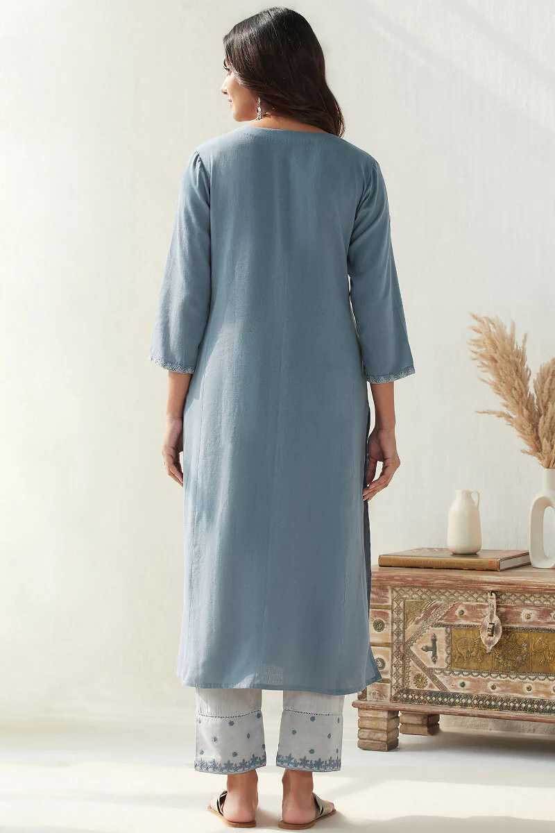 Mirza Sehreen Flax Cotton Kurta - Image 7