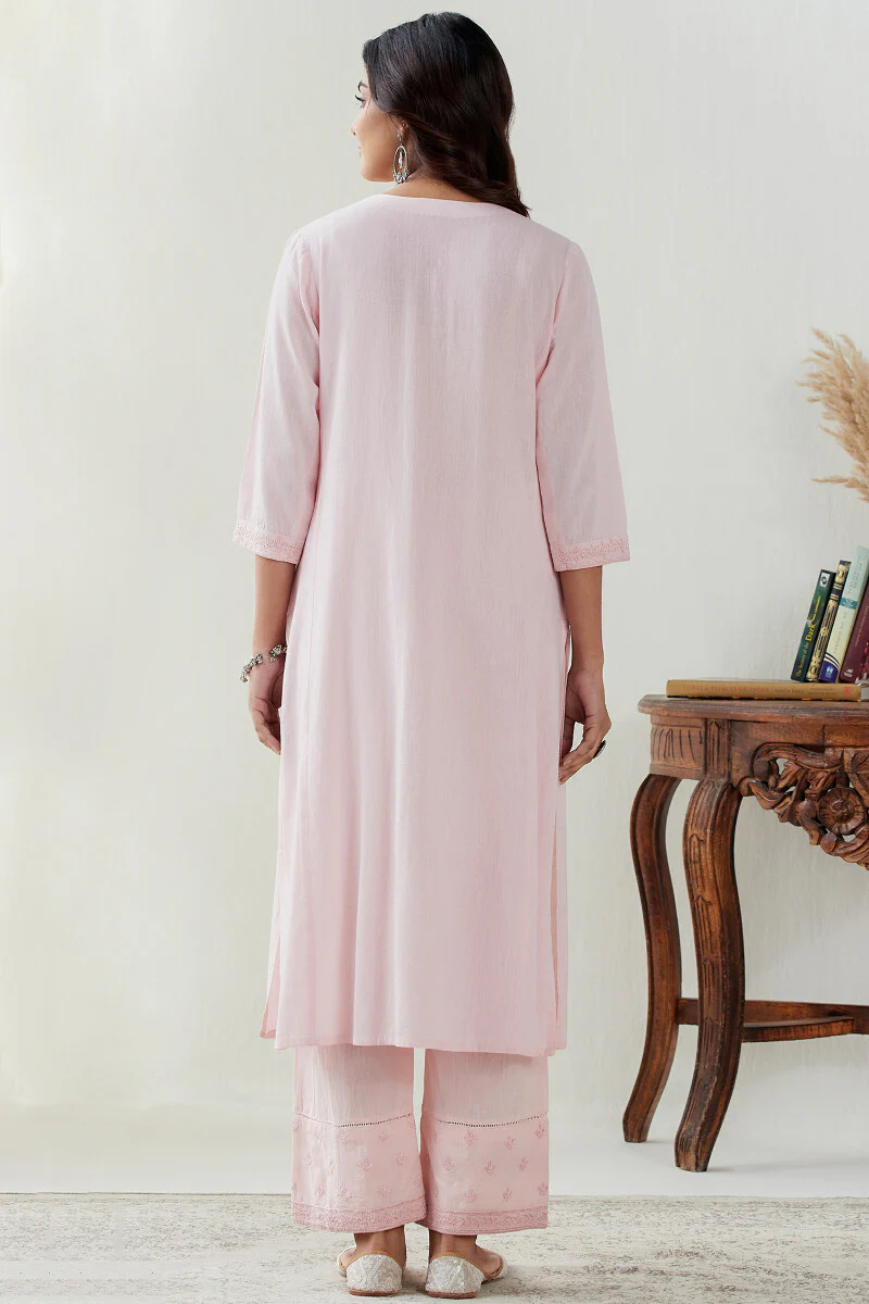 Mirza Yasmine Flax Cotton Kurta - Image 8