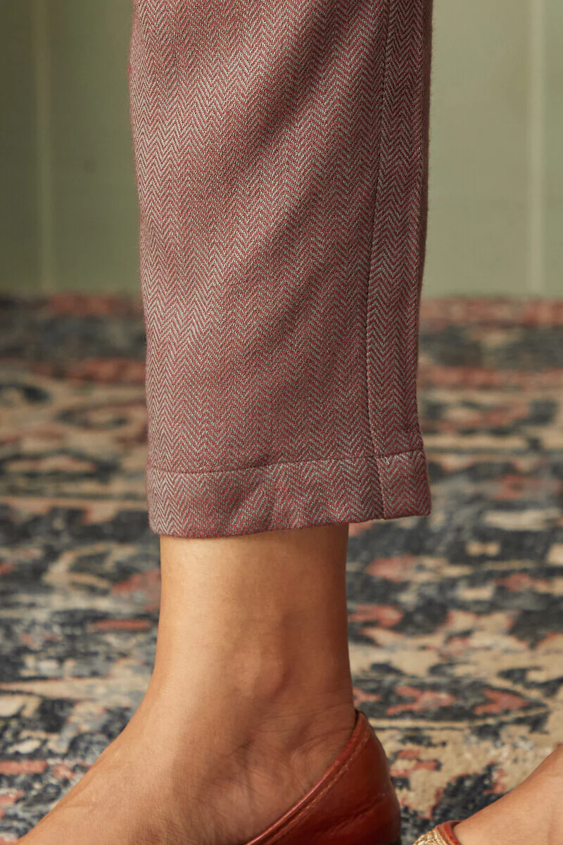 Naadirah Fahima Faux Wool Narrow Pants - Image 2