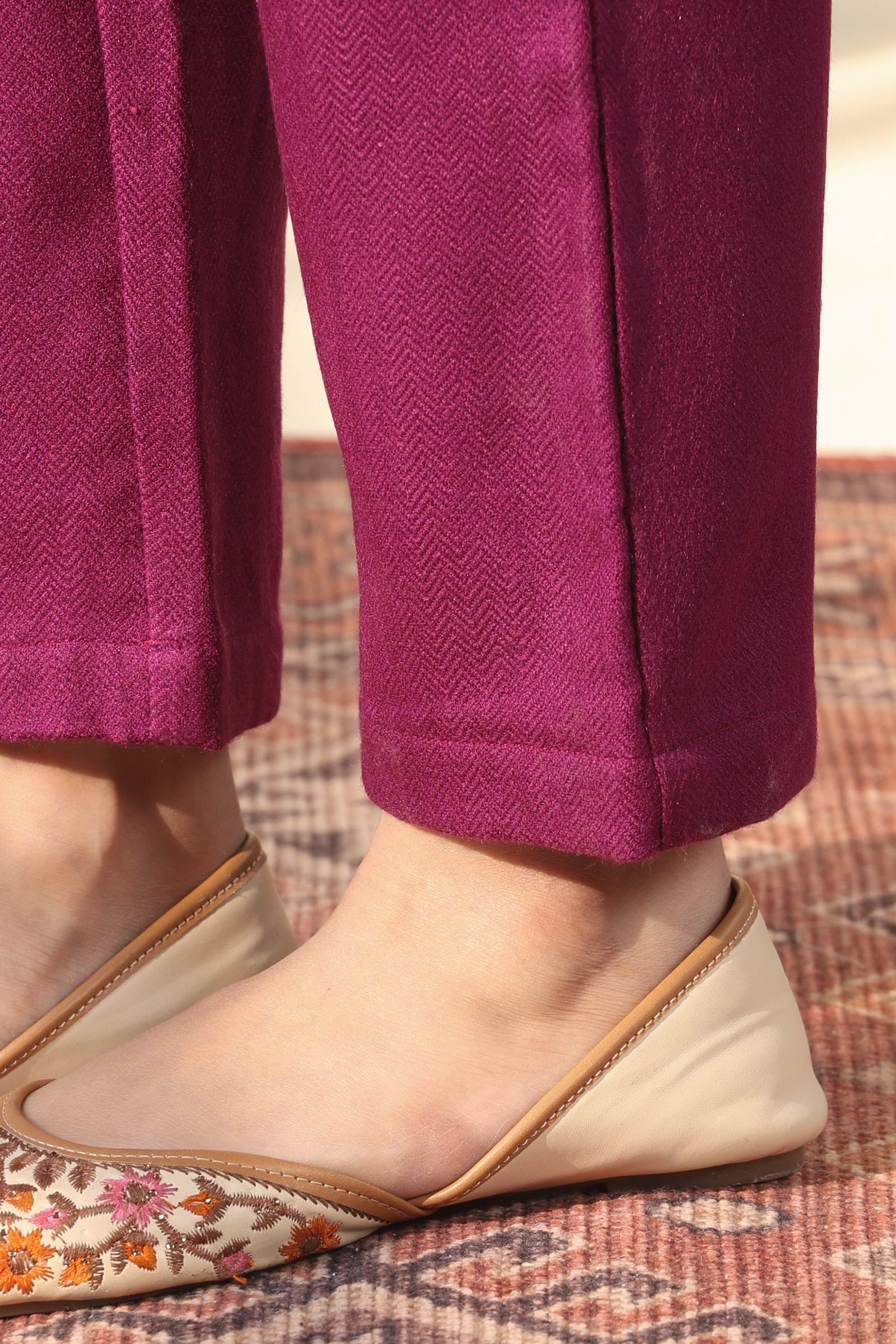 Naadirah Faiza Faux Wool Narrow Pants - Image 2