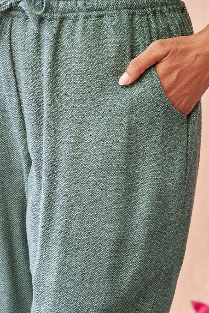 Naadirah Feriha Faux Wool Narrow Pants - Image 4