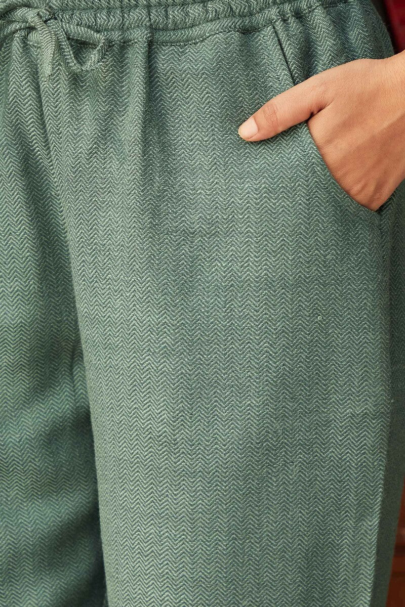 Naadirah Feriha Faux Wool Narrow Pants - Image 4
