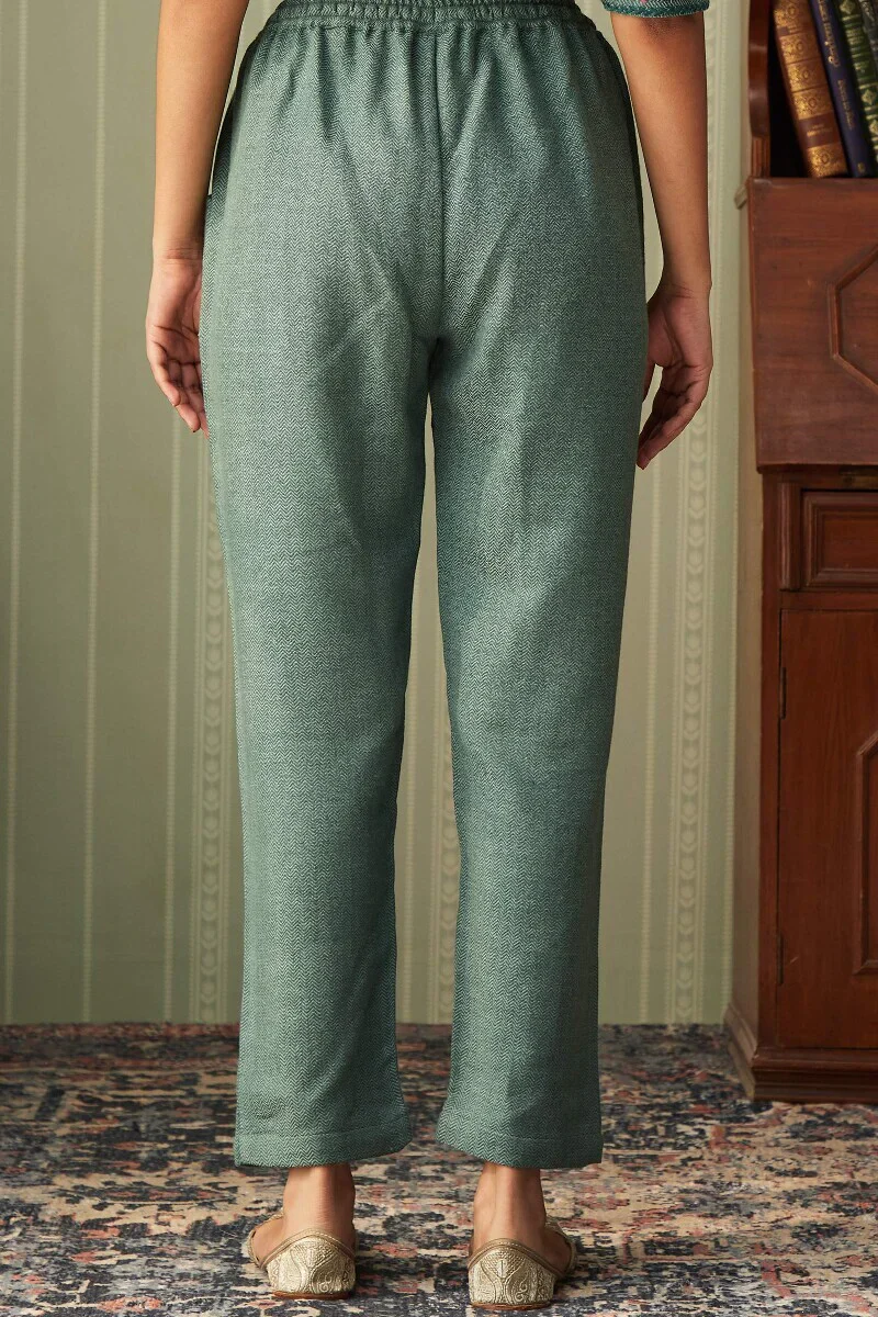 Naadirah Feriha Faux Wool Narrow Pants - Image 5