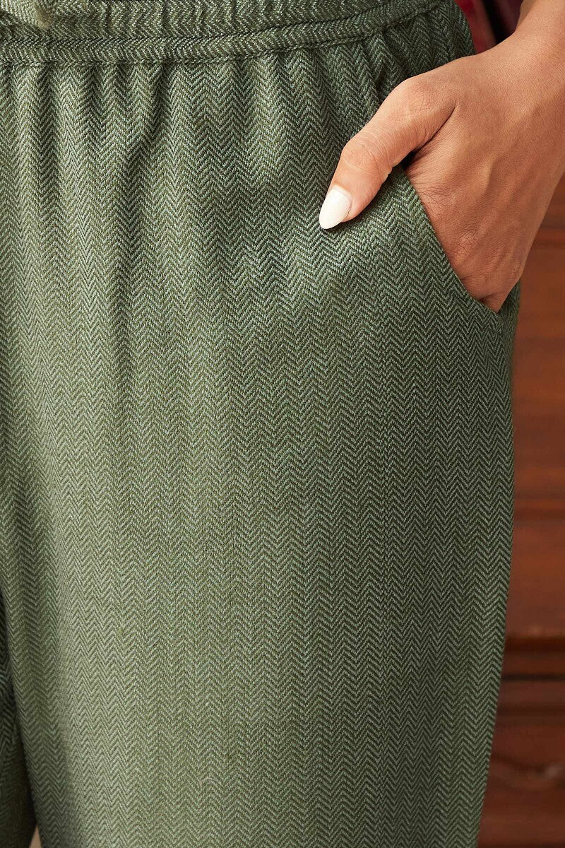 Naadirah Jahan Faux Wool Narrow Pants - Image 4