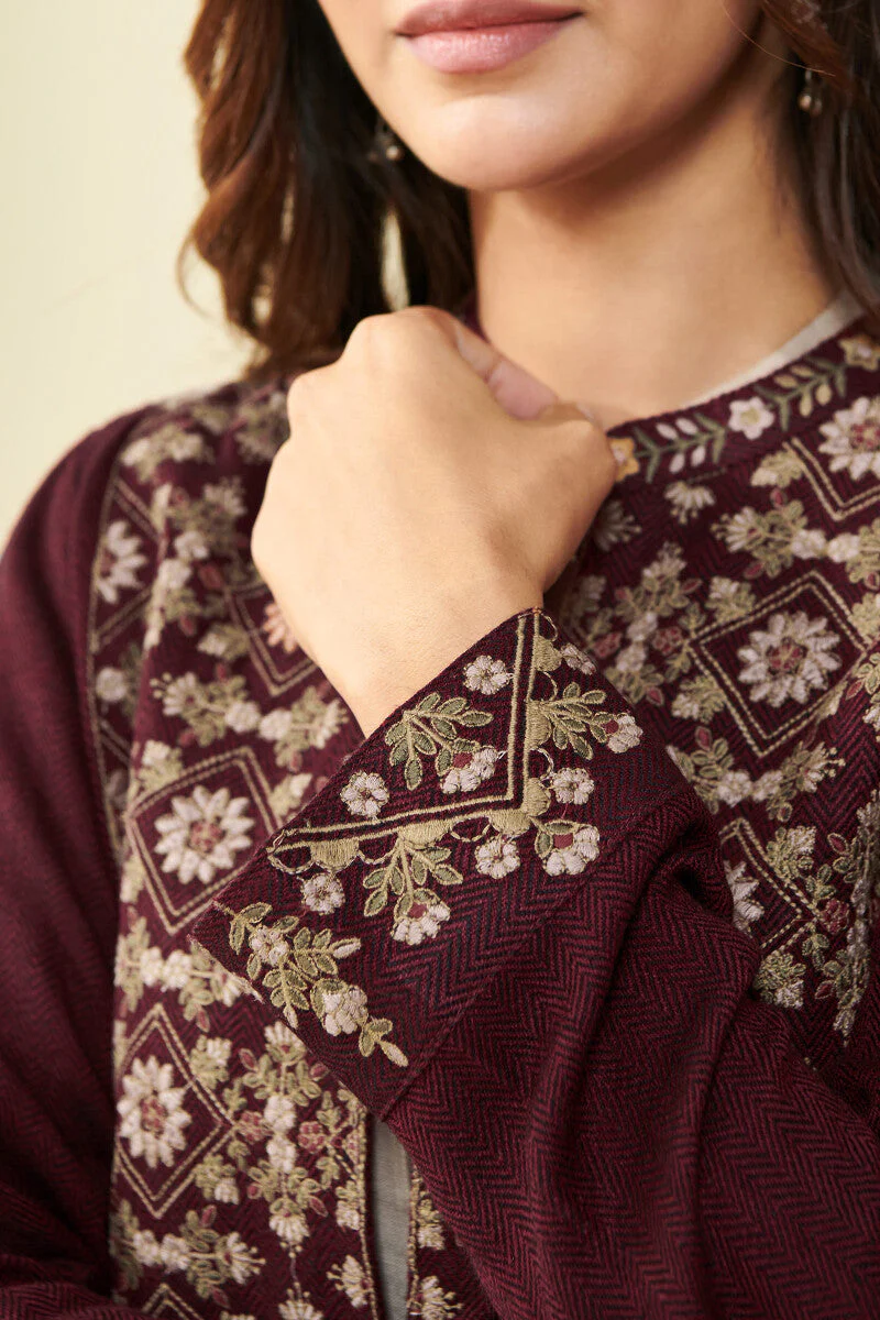 Naadirah Layla Faux Wool Handloom Jacket - Image 5