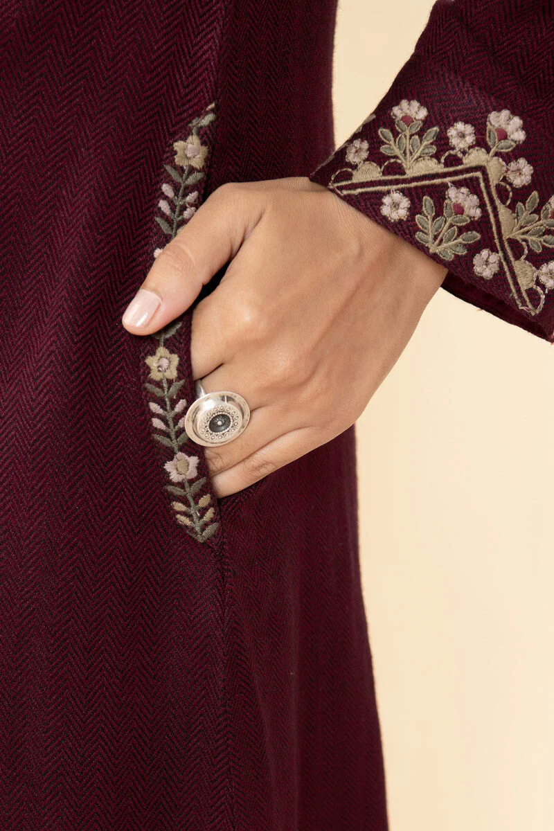 Naadirah Layla Faux Wool Handloom Jacket - Image 6