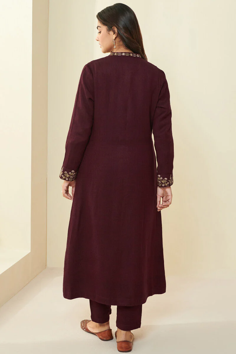 Naadirah Layla Faux Wool Handloom Jacket - Image 8