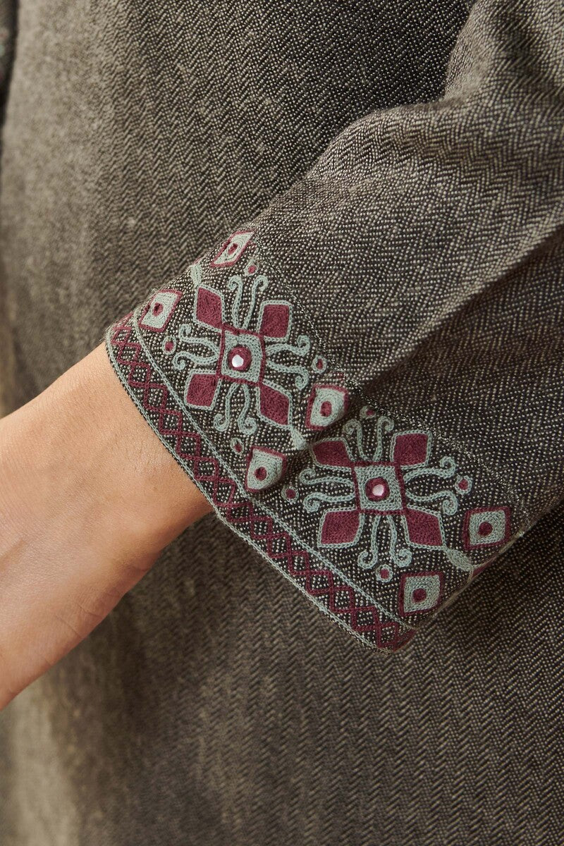 Naadirah Maya Faux Wool Handloom Kurta - Image 5