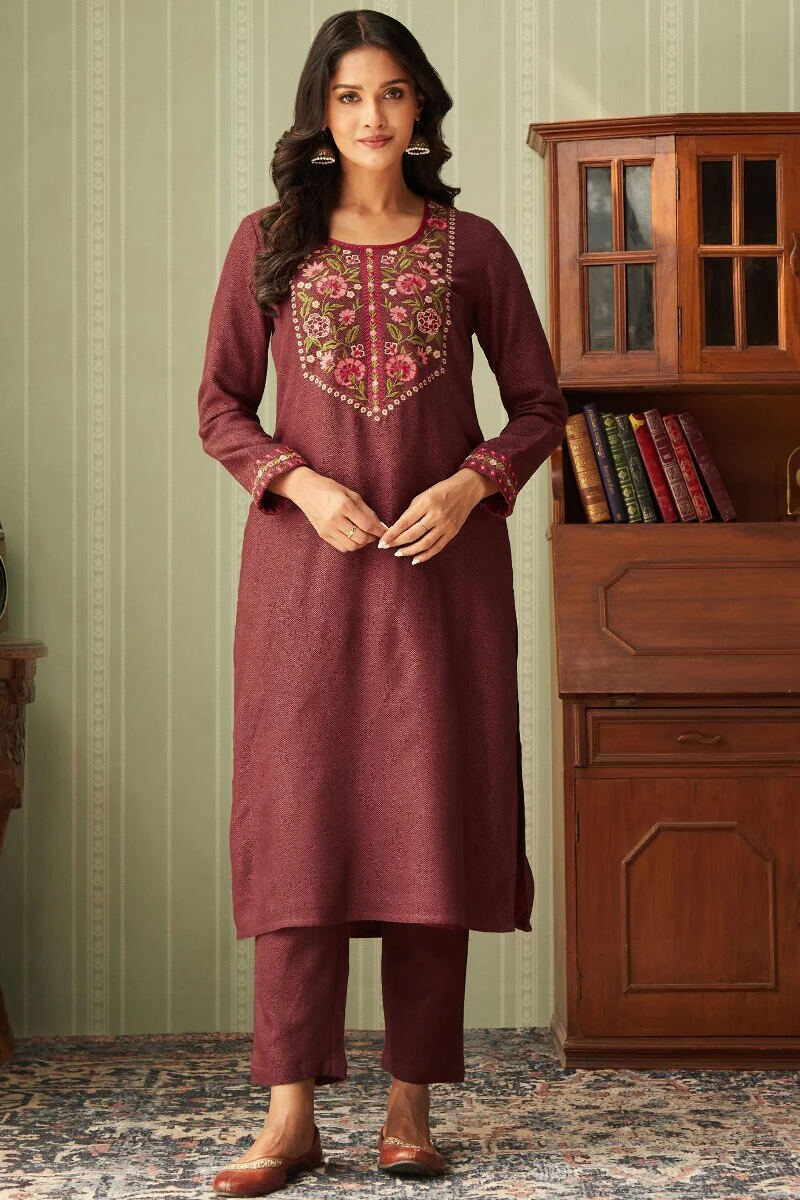 Naadirah Nafisa Faux Wool Kurta - Image 2