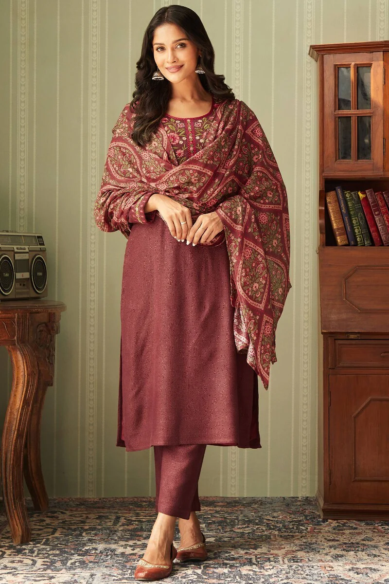 Naadirah Nafisa Faux Wool Kurta - Image 4