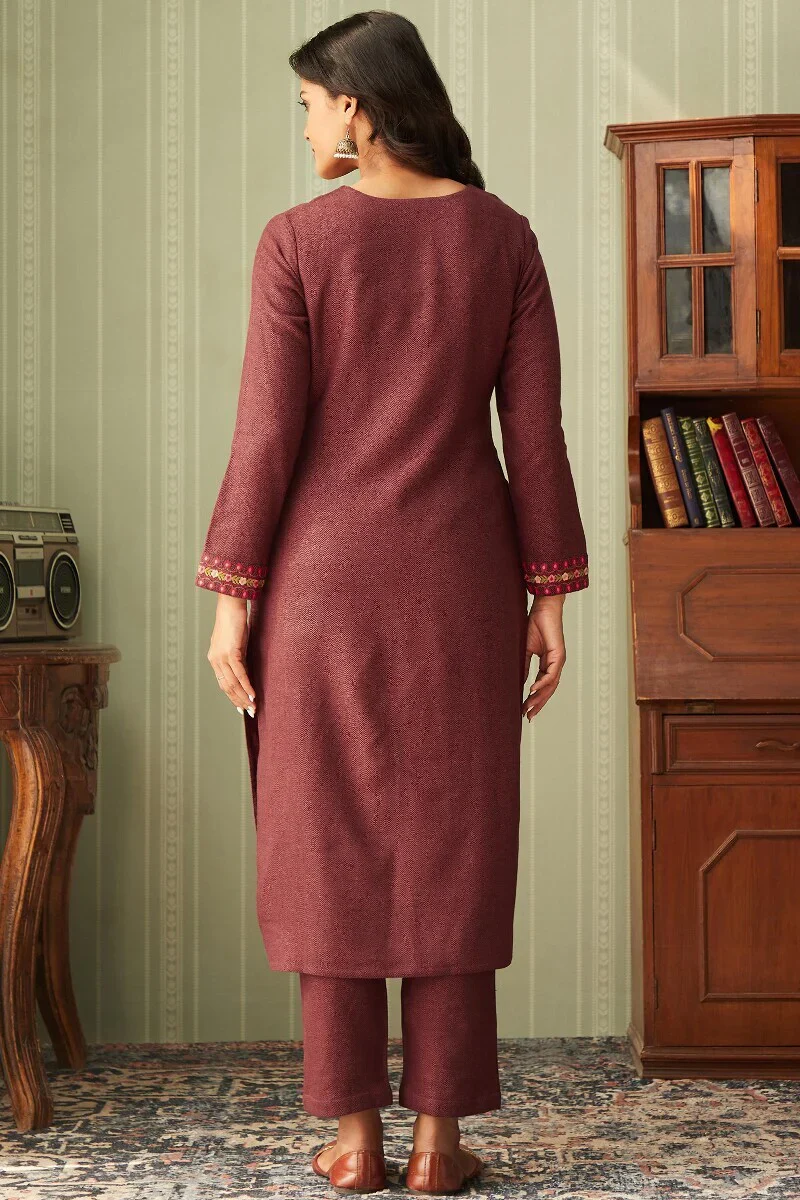 Naadirah Nafisa Faux Wool Kurta - Image 8